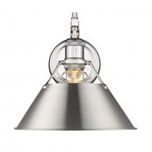  3306-1W CH-PW - Orwell 1-Light Wall Sconce in Chrome with Pewter